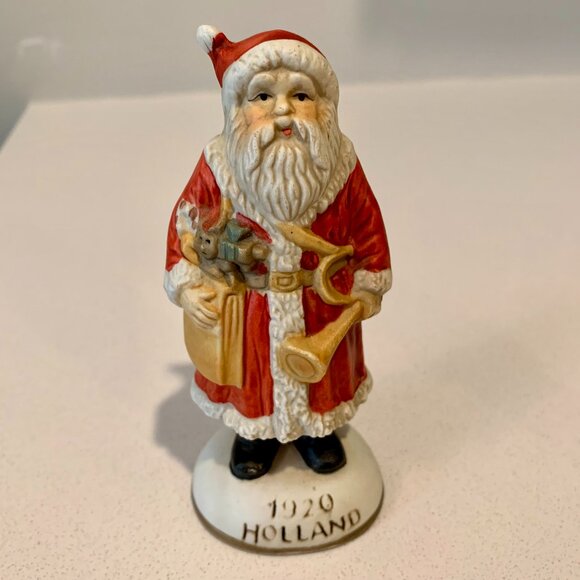 Vintage Other - Old World Santa Collectibles 1920 Holland Santa with Red Coat and Bag of Toys